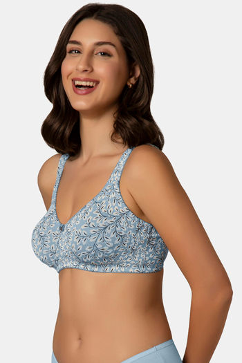 Amante Double Layered Non Wired Full Coverage Super Support Bra - Boras In Bloom Pr — image 2